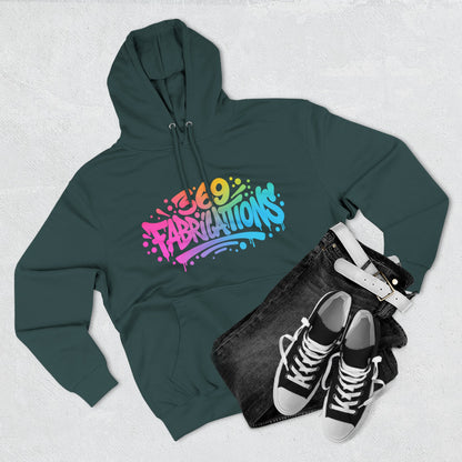 369Fab* Graffiti Splash, Three-Panel Fleece Hoodie