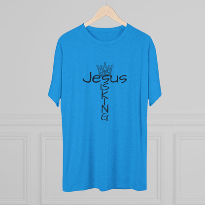 369Fab* Jesus is King , FREEDOM, Uni. Tri blend T-Shirt