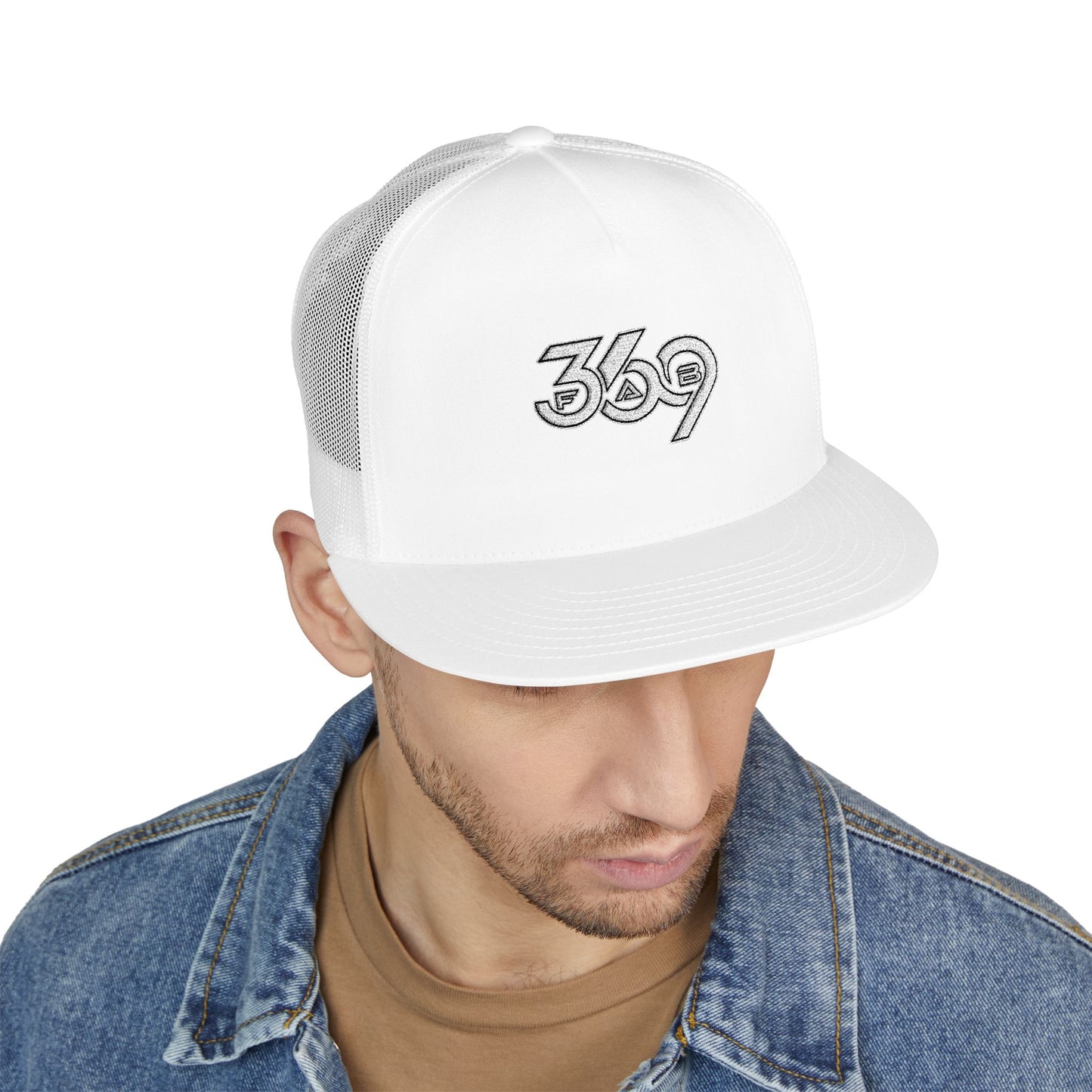 369Fab* 369Fab, Trendy Trucker Cap | Stylish Embroidered Hat